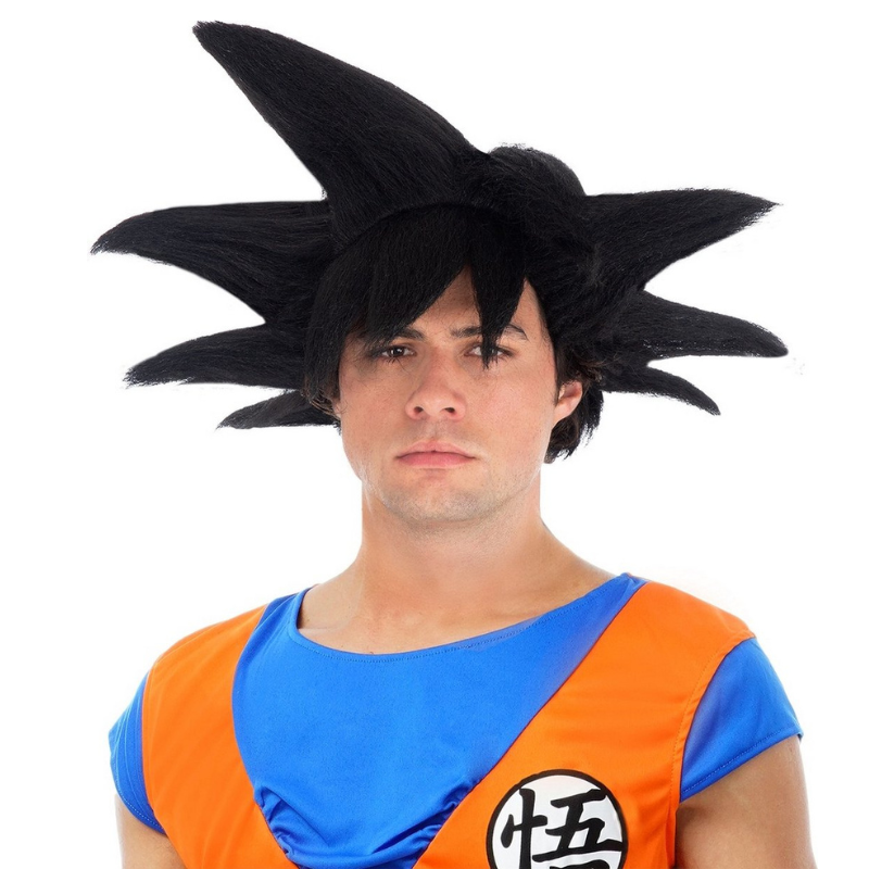 [CHAC4410] Schwarze Goku-Saiyan-Perücke für Herren - Dragon Ball Z©
