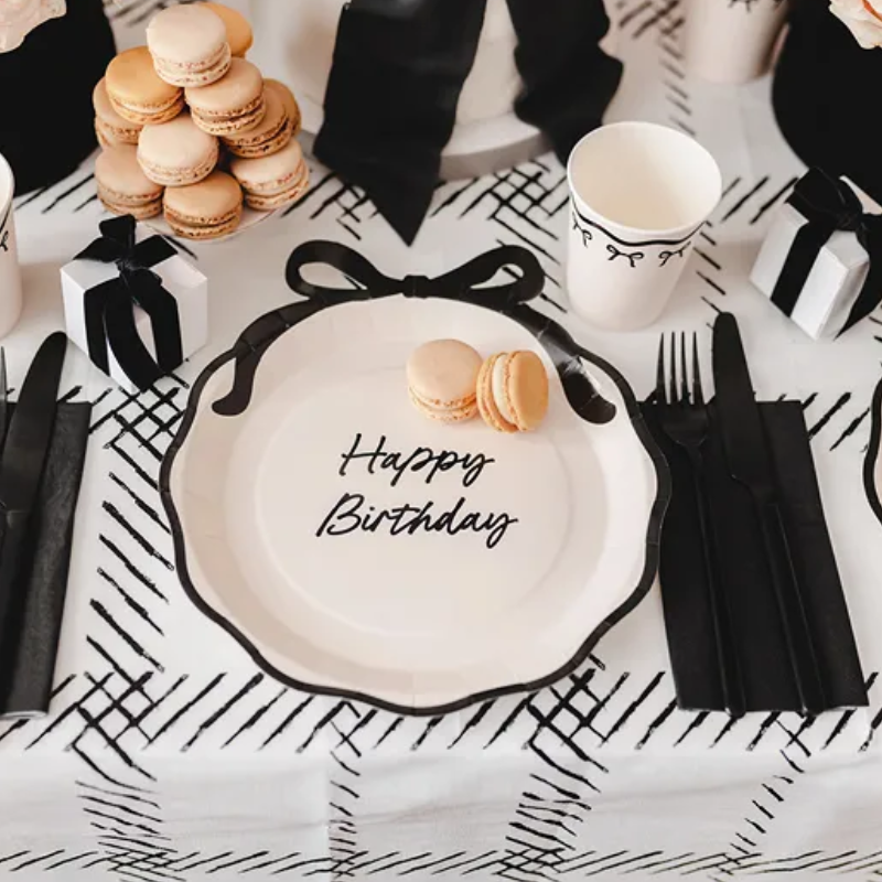 6 assiettes Happy Birthday