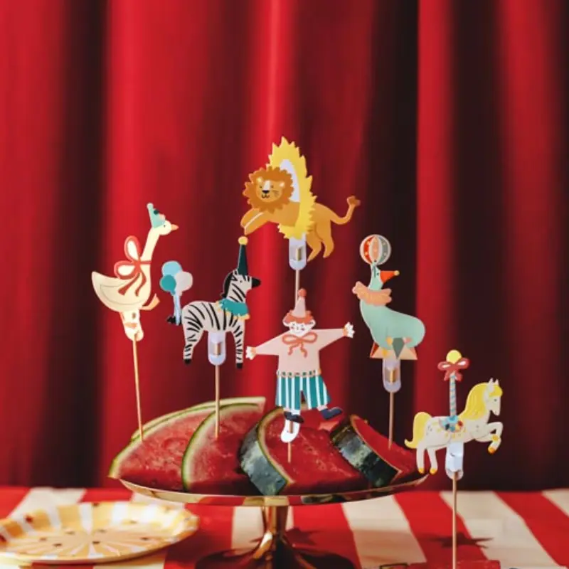 [PARKPM39] 6 Cake Topper Zirkus