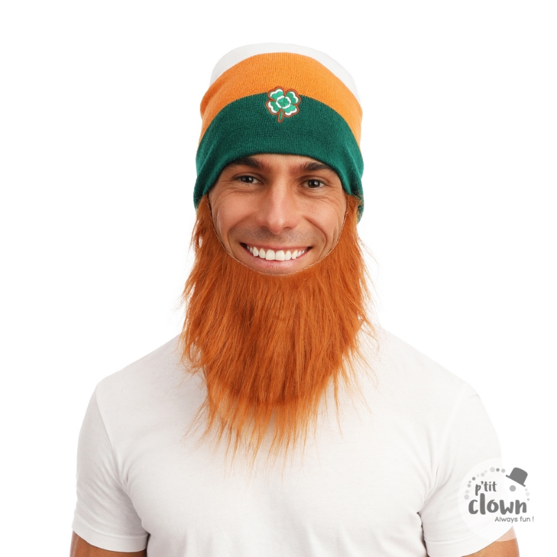 [PCL66685] Bonnet Saint Patrick avec barbe