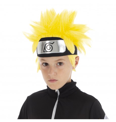 Perruque Naruto Shippuden jaune pour enfant