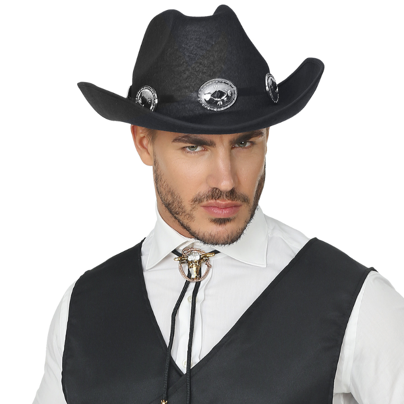 [WID68572] Cowboyhut Dallas Schwarz