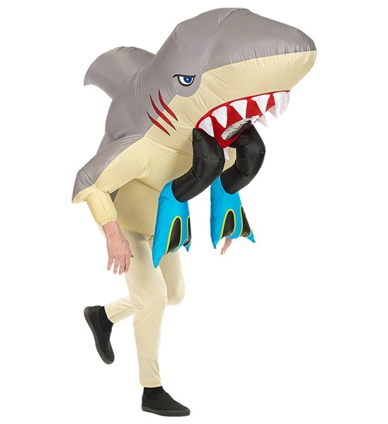 [WID75512] Inflatable Shark Costume