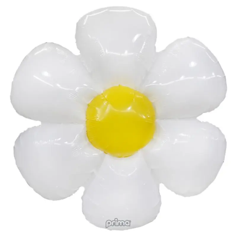 Ballon Marguerite blanche 34" - Prima