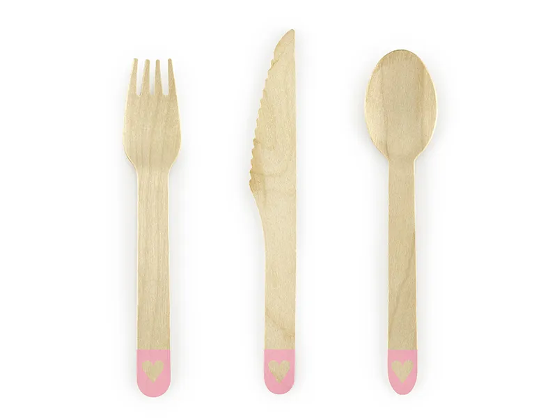 [PARSDR6-081RM] Couverts en bambou rose