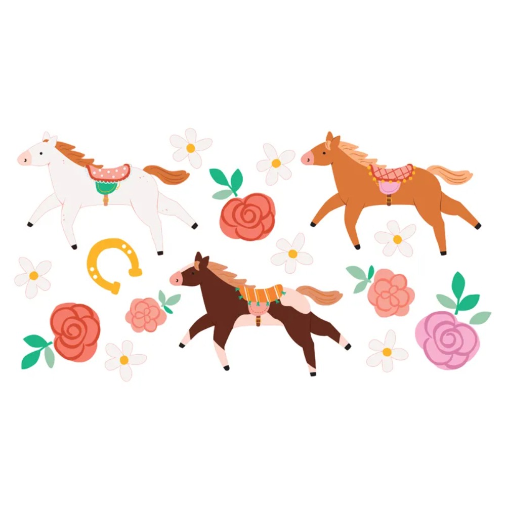 [PARTAT18] Sheet of 16 Horse Tattoos