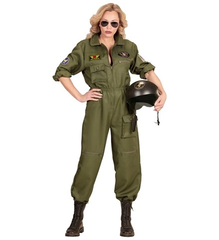 [WID65541] Kampfpilotin-Kostüm für Damen (S)