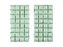 Rideau de ballons en aluminium double face, sauge, 55 x 110 cm
