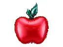 Ballon en aluminium Pomme, 57x69 cm, 