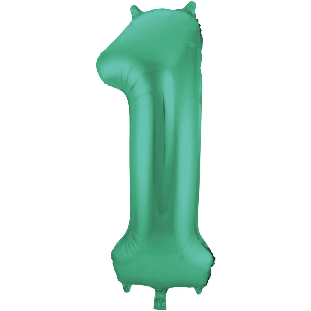 [FOL65911] Zahlenballons grün 86 cm (1)