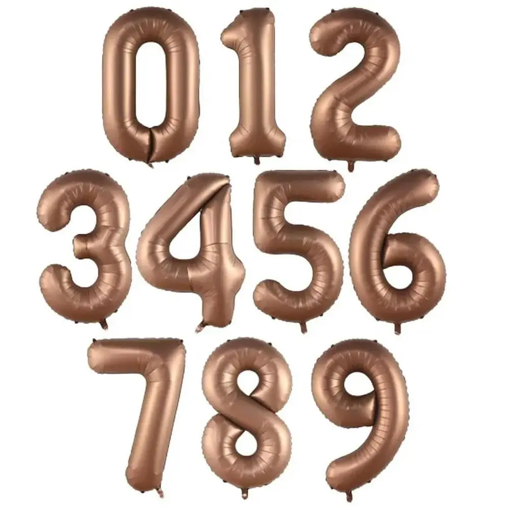 Number Balloon Bronze