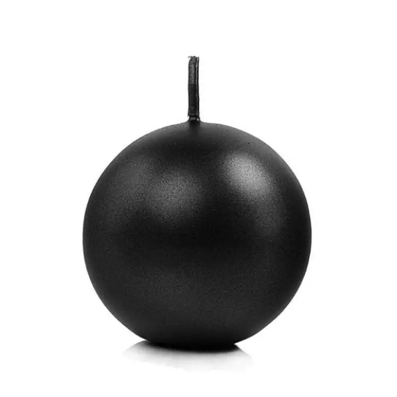 Bougie boule noire