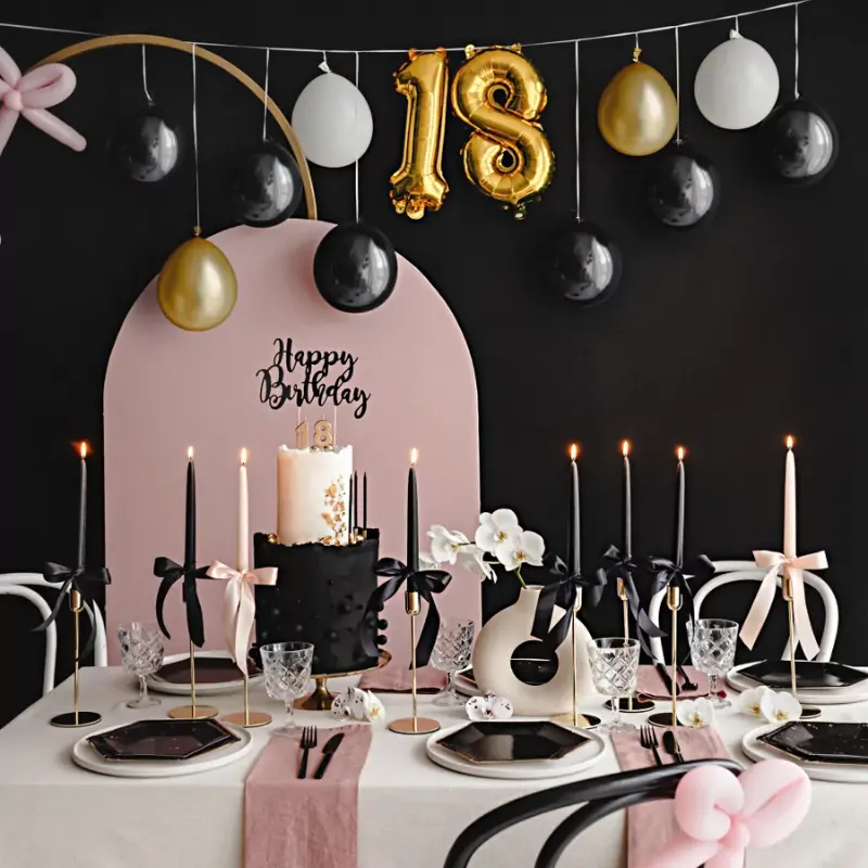 [PARGBN20-18-019] 18th Birthday Balloon Garland