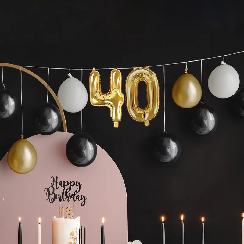 [PARGBN20-40-019] Ballongirlande 40. Geburtstag