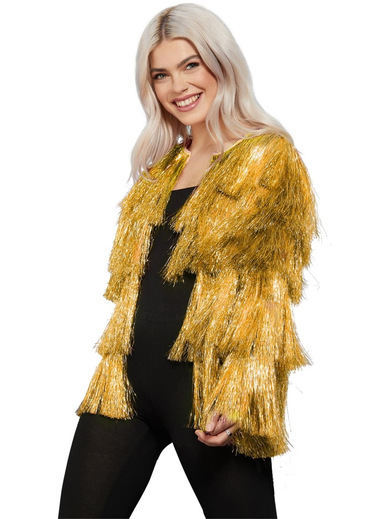 [SMI74005LX1] Veste à franges métalliques (L/XL)