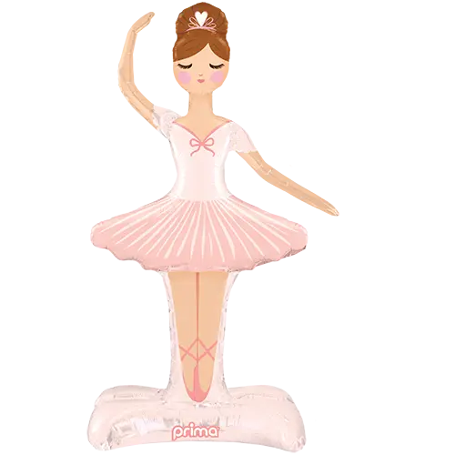 Luftballon Ballerina auf Standfuß 124 cm
