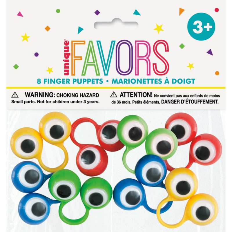 [COTU84742] 8 marionnettes à doigt en forme d'oeil