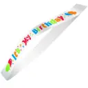 Écharpe en satin "It's my birthday"