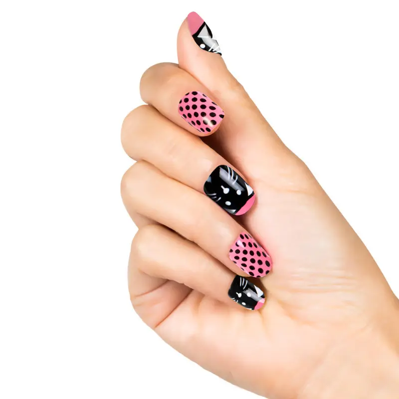 Set de 24 faux ongles fantaisies 