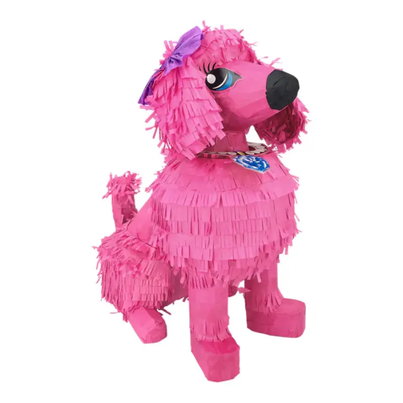 Pinata Caniche rose 38 cm