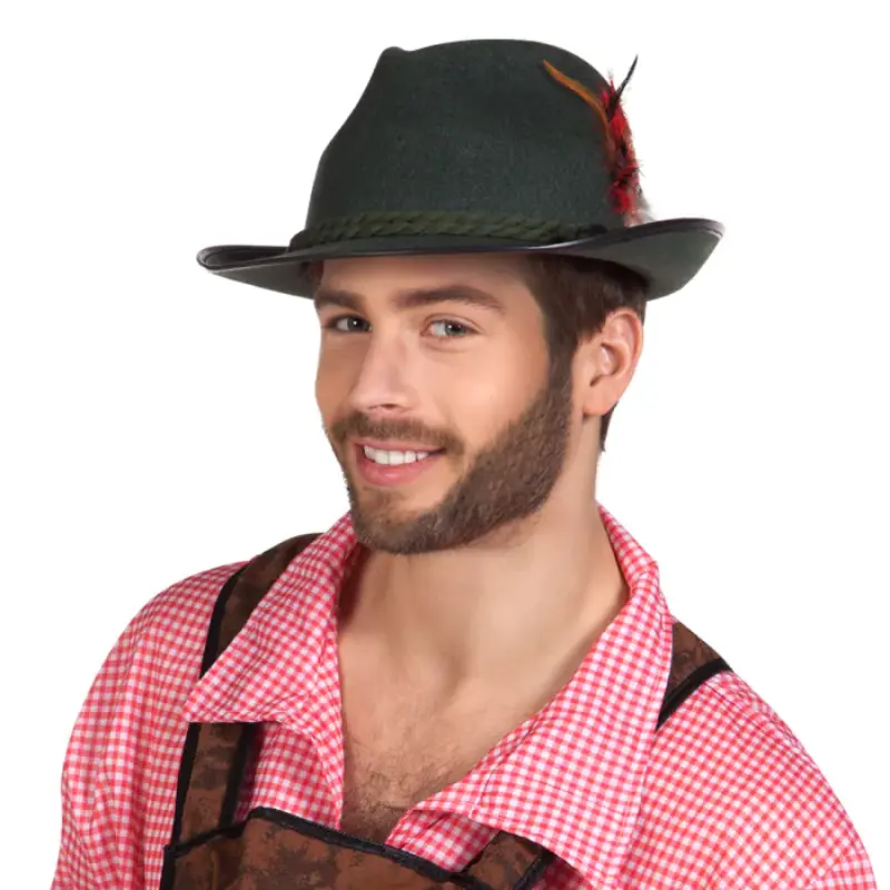 [BOL54236] Bavarian Oktoberfest Traditional Tyrolean Hat