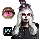 Lentilles fantaisies UV rose 