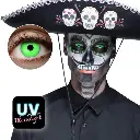 Lentilles fantaisies UV vert