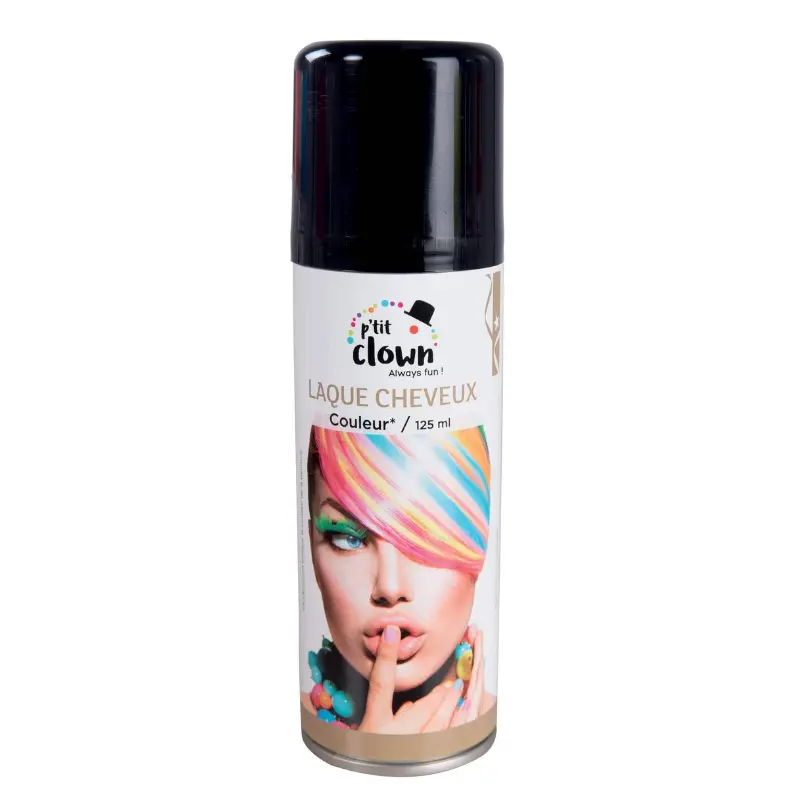 Spray coloré noir pour cheveux 