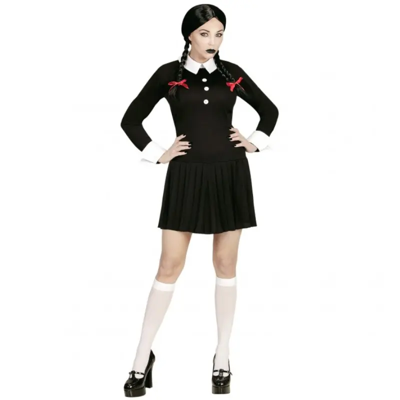 [WID65659] Déguisement de Mercredi Addams pour femme  (XS)