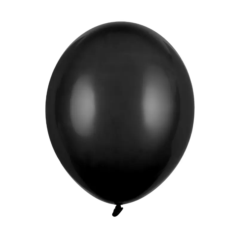 [PARSB14P-010-50] 50 Black Latex Balloons 30 cm