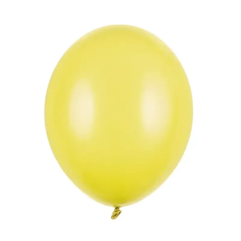 50 ballons latex 30 cm jaune miel pastel 