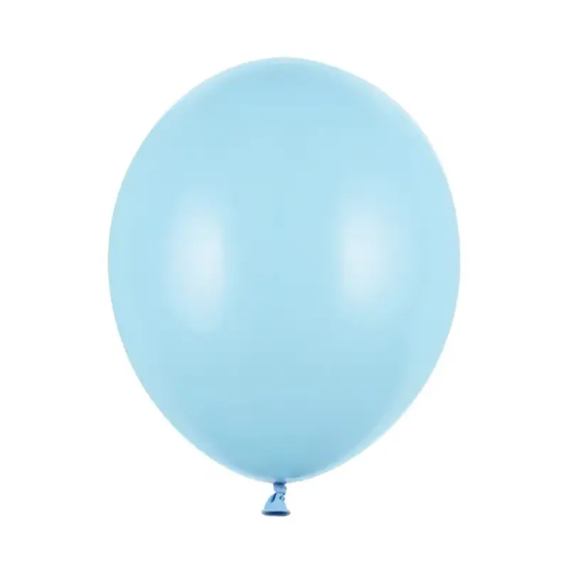 50 ballons latex 30 cm bleu bébé pastel