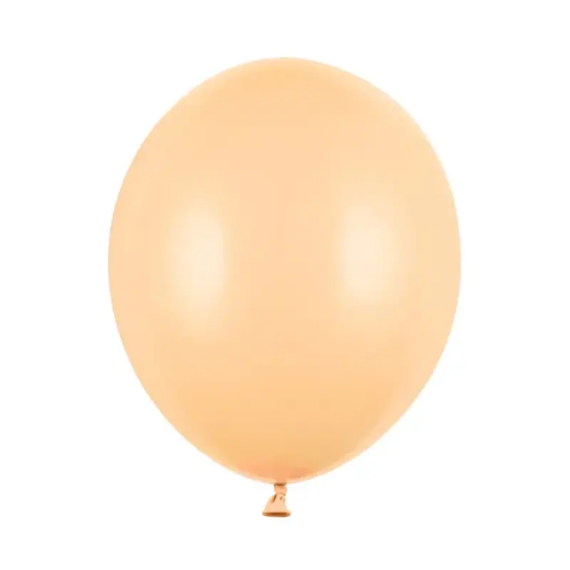 50 ballons latex 30 cm pêche pastel claire