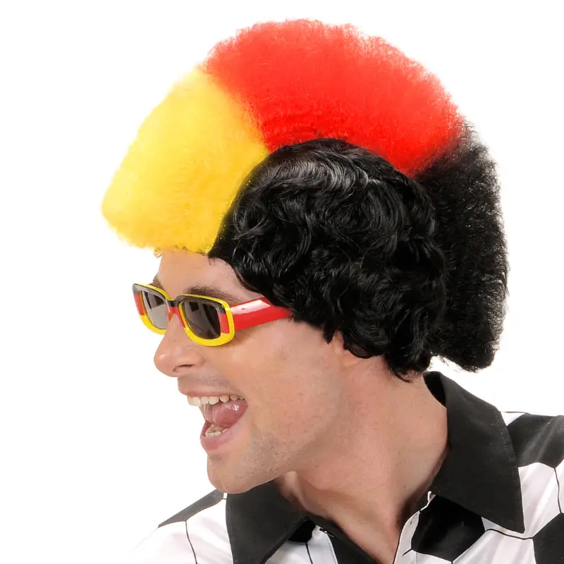 Perruque Allemagne avec crète iroquoise pour homme 