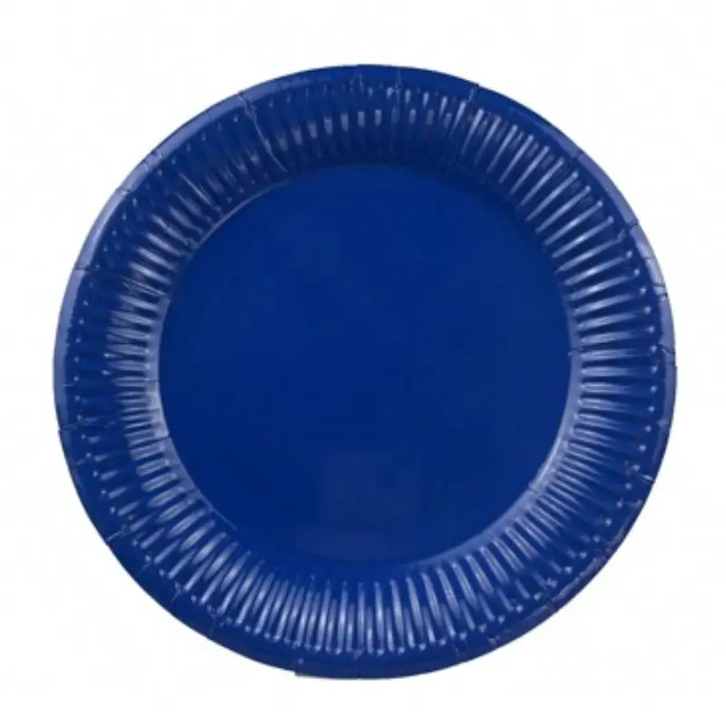 8 Assiettes en carton unicolore 23 cm