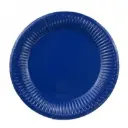 8 Assiettes en carton unicolore 23 cm