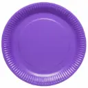 8 plates in card single colour 23 cm