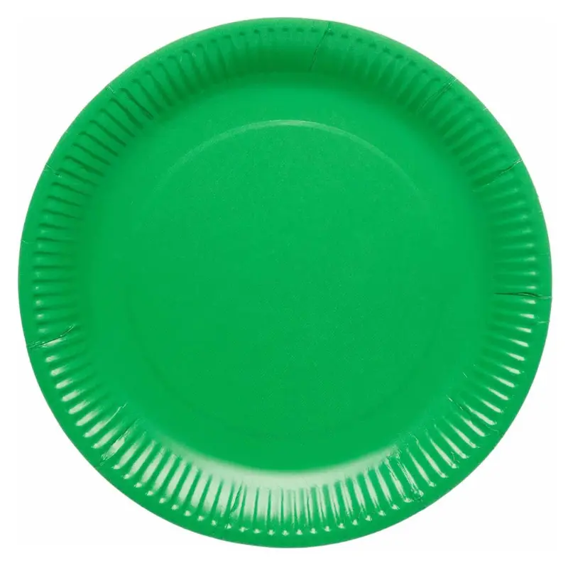 8 plates in card single colour 23 cm