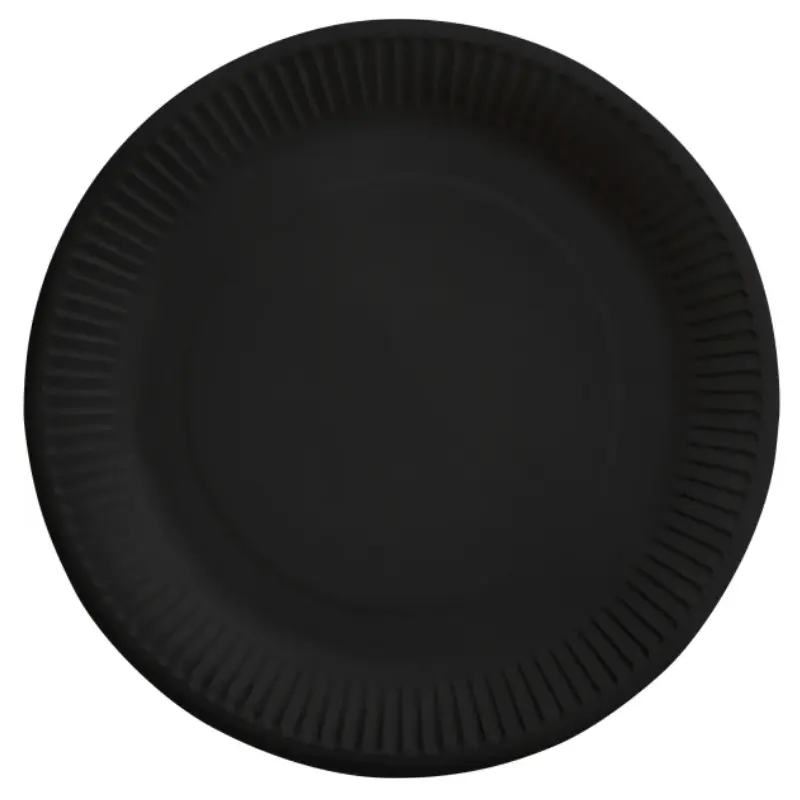 8 Assiettes en carton unicolore 23 cm