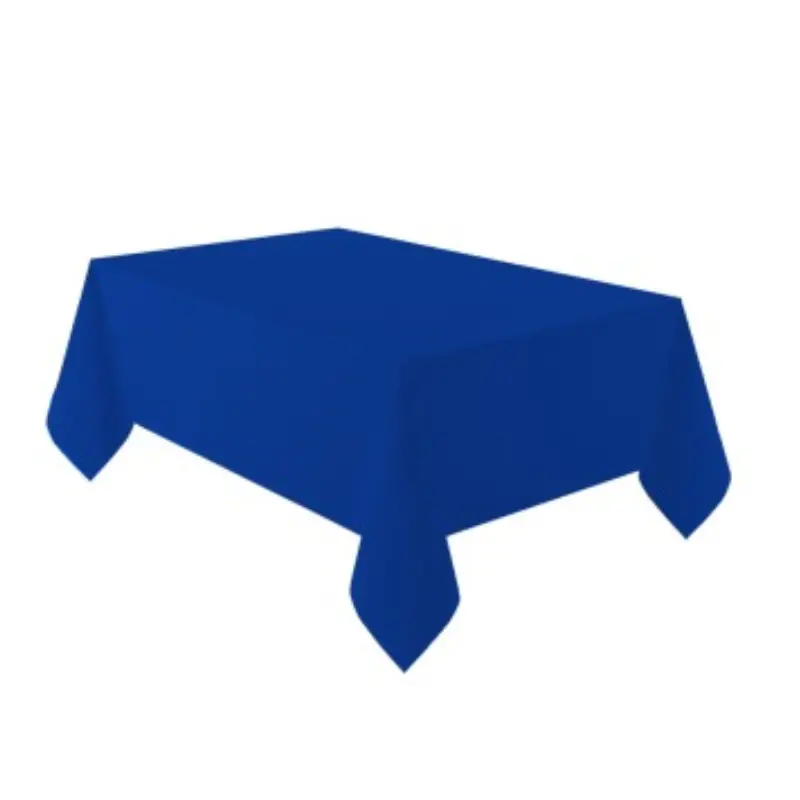 [AMS9915405-209] Tischdecke Kunststoff einfarbig 137 x 274 cm (bleu fonçé)