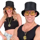 Set d'accessoires hip hop 90's noir