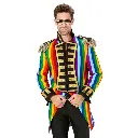 Manteau de parade arc-en-ciel 
