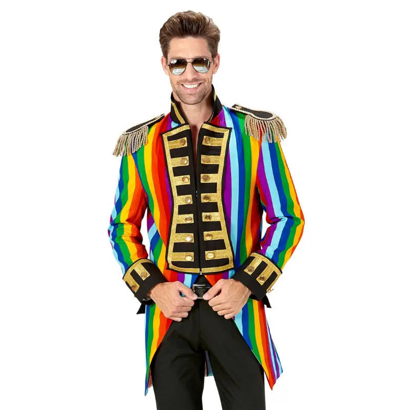 Manteau de parade arc-en-ciel 