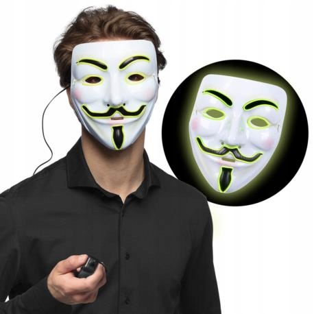 [BOL10460] LED-Maske Anonymous