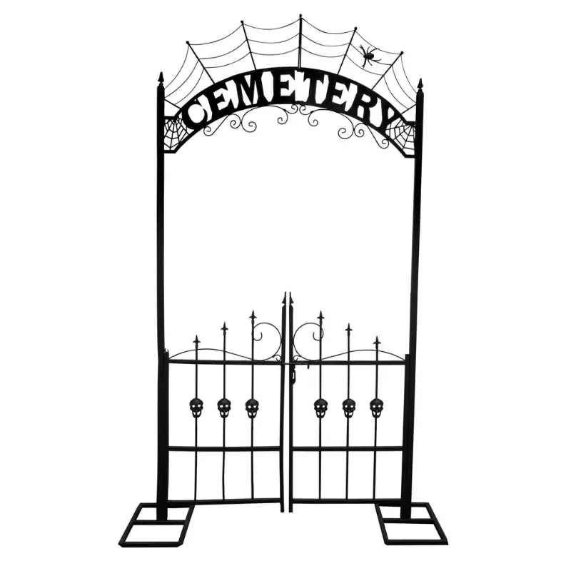 Arche métal - Entrée de cimetière 