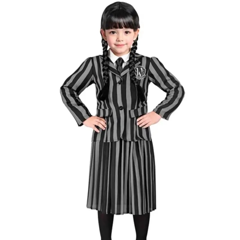 [WID42657] Wednesday Costume for Girls (140 cm - 8 / 10 ans)