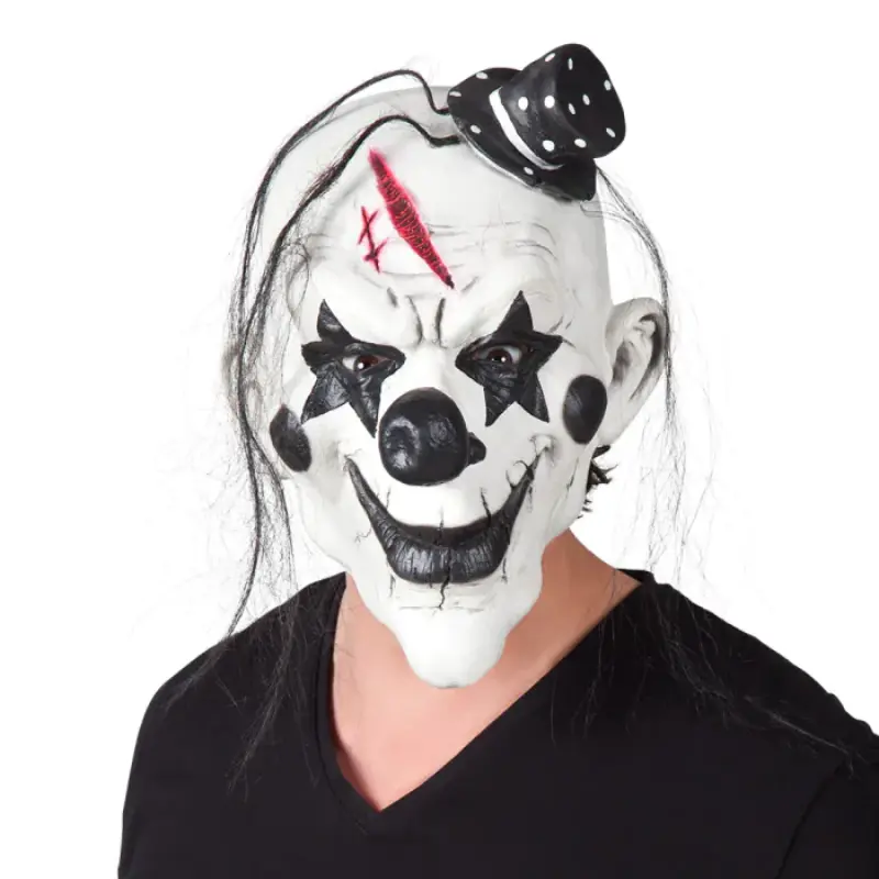 Masque en latex de Clown psycho