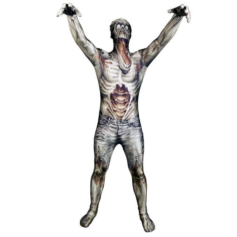 [MORPHMLMZOL] Déguisement seconde peau Morphsuits™ zombie  (L)