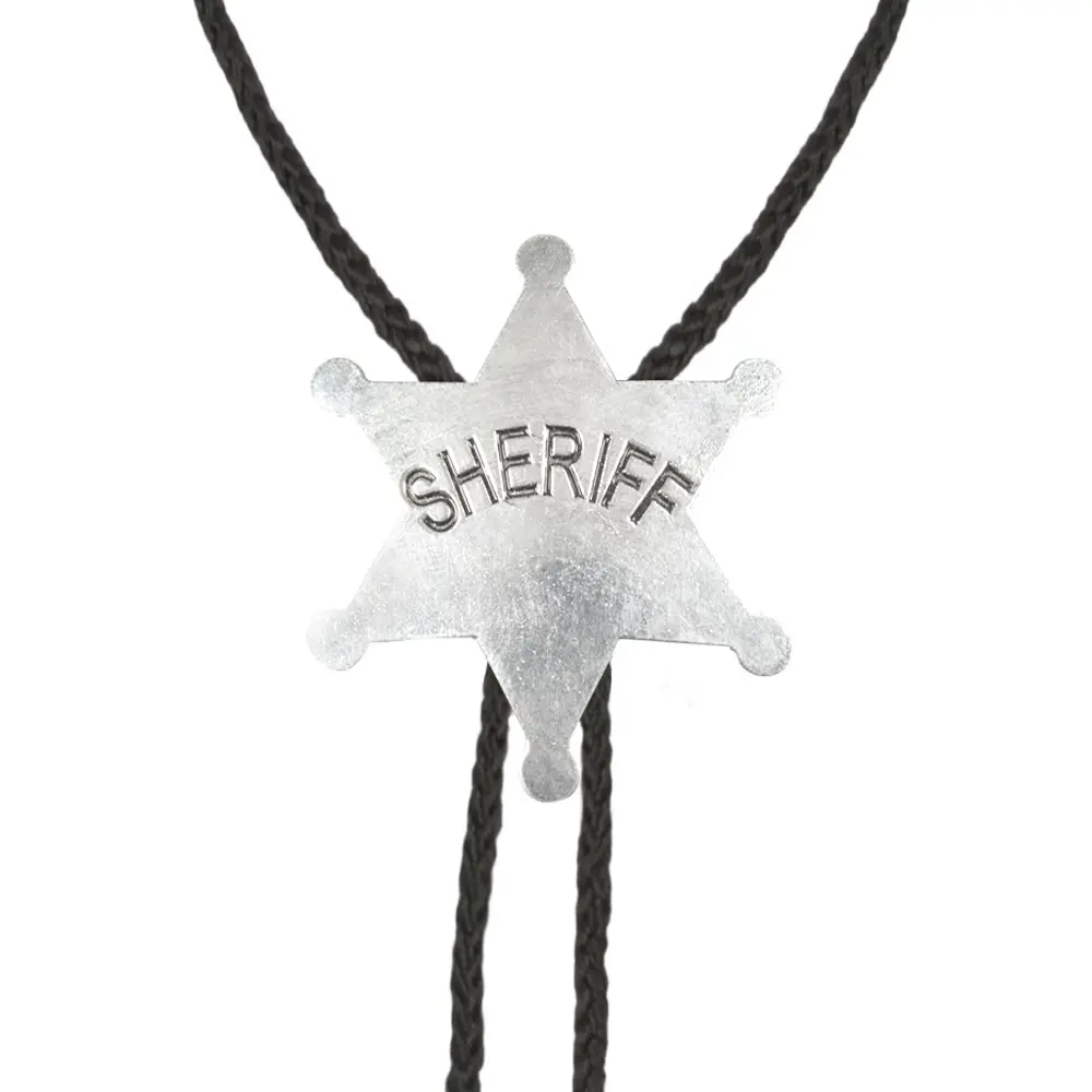 Cravate ficelle étoile Sheriff