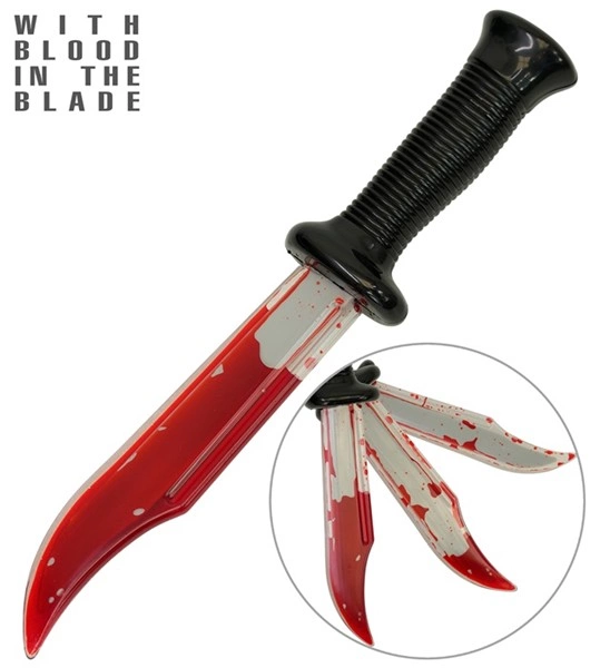 [WID6695K] Blutiges Messer 34 cm